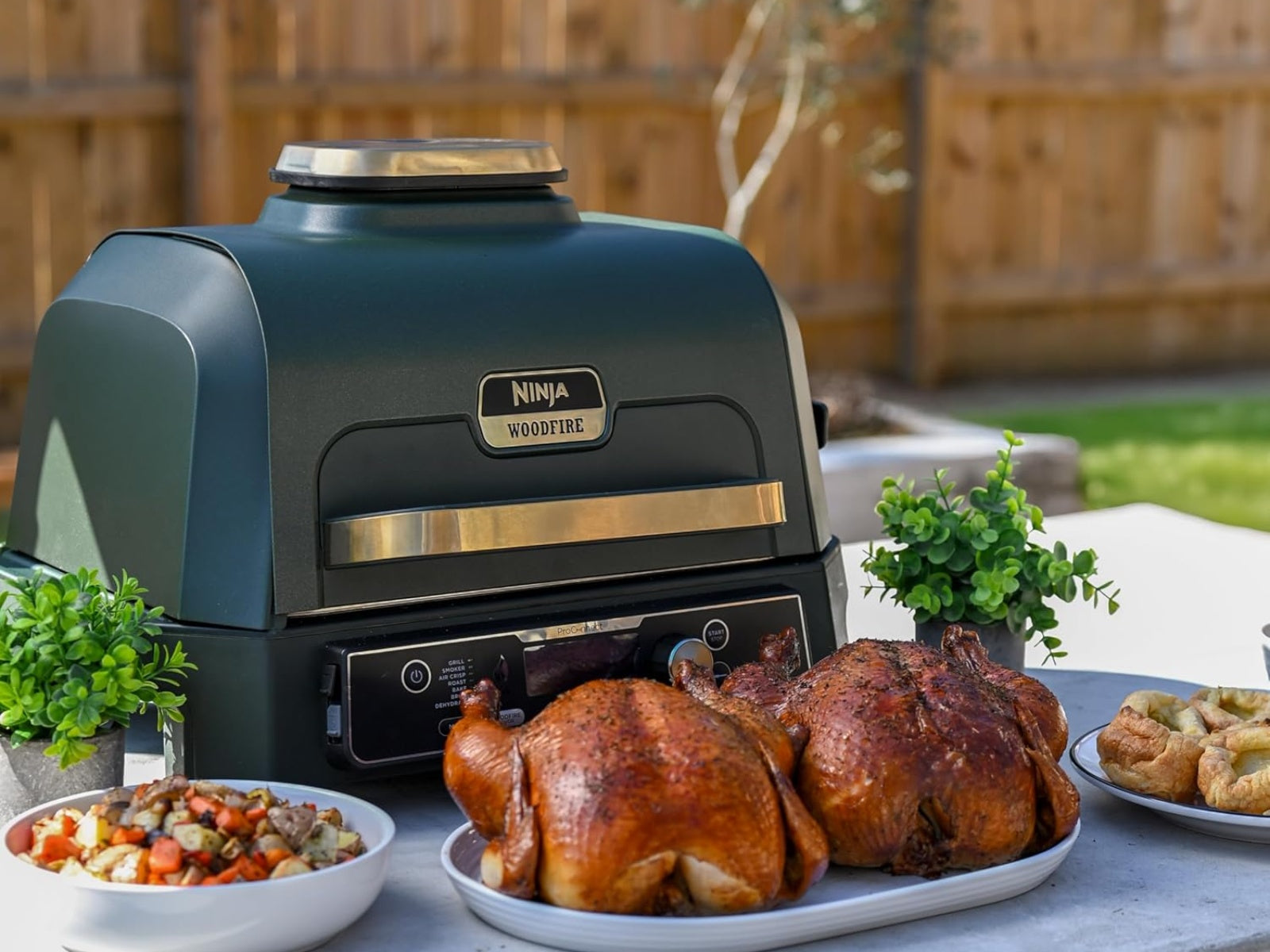 Grill Ahumador de Exterior Ninja #Color_VerdeDorado
