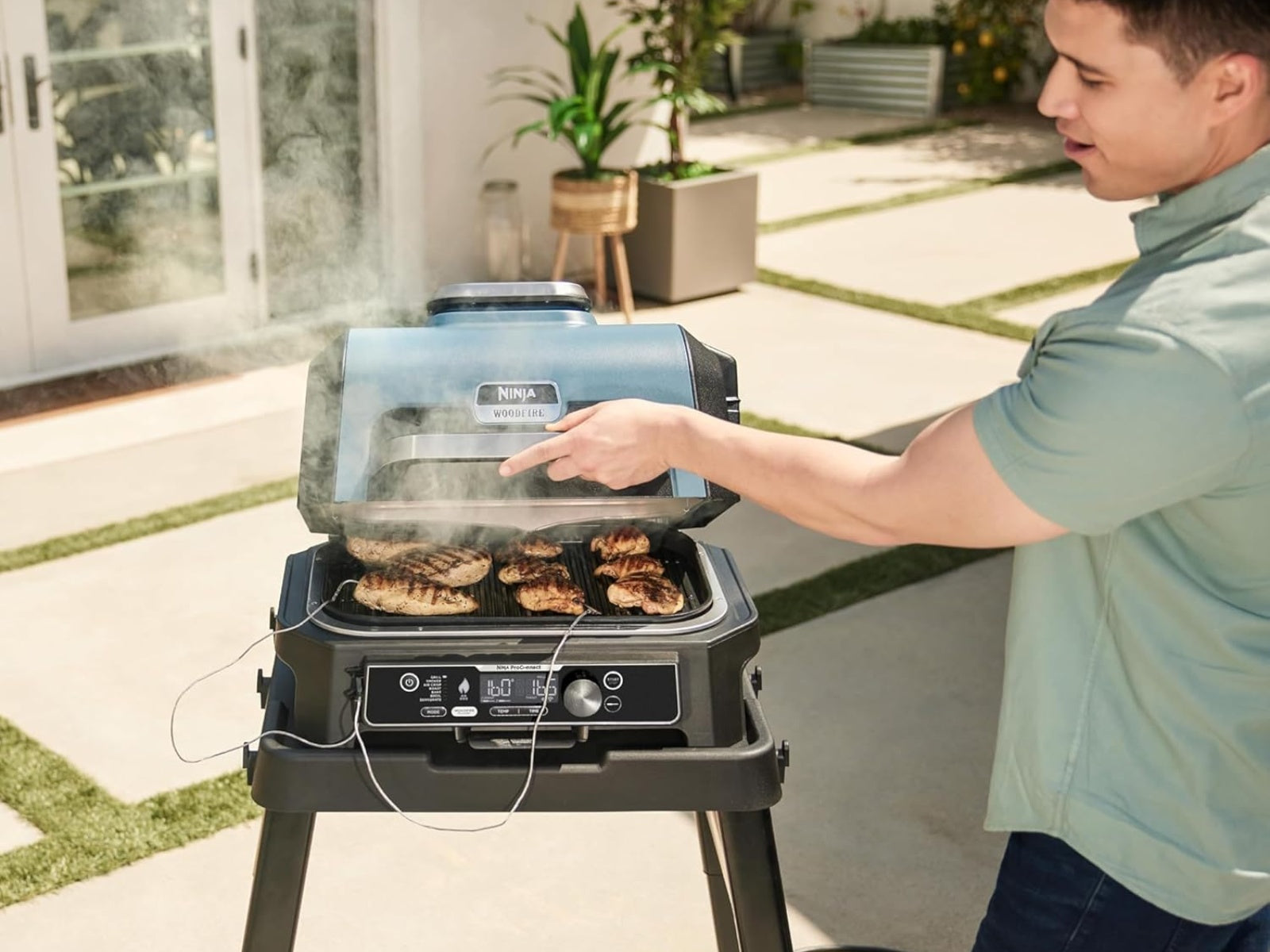Grill Ahumador de Exterior Ninja #Color_GrisOscuro