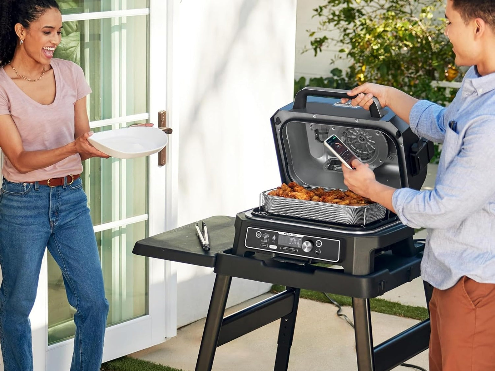 Grill Ahumador de Exterior Ninja #Color_GrisOscuro