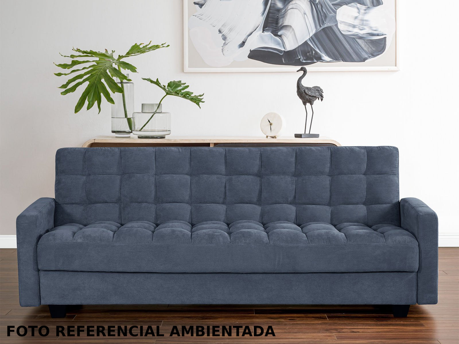 Sofa Cama Briley #Color_SteelBlue"TIDENIM"