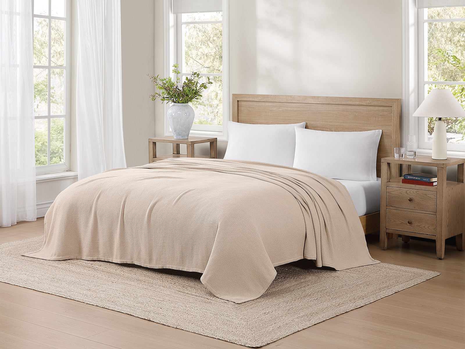 Cobija Cotton Pique Tommy Hilfiger #Color_Beige