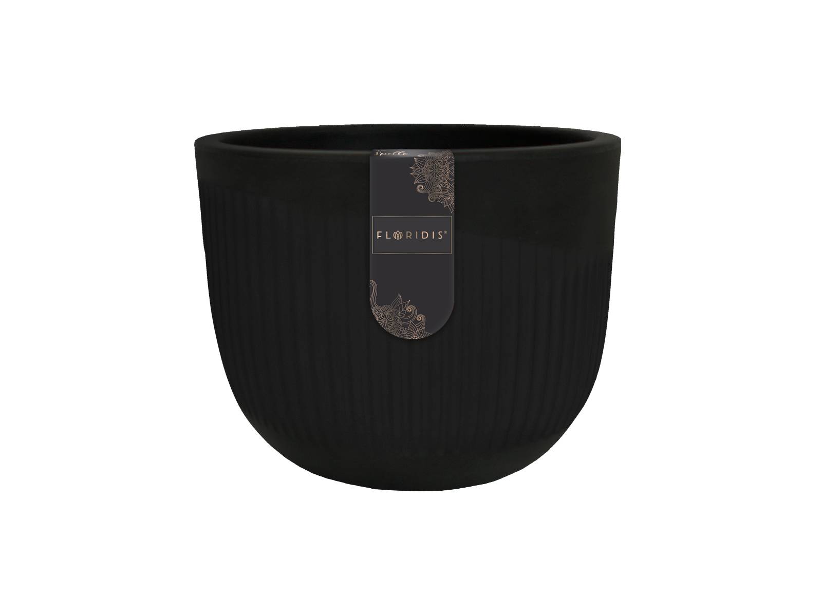 Cachepot Spello Pilastri C/Negro Floridis