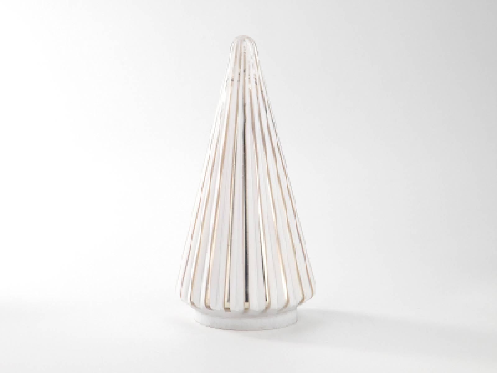 Figura Arbol de Navidad Vidrio Gris