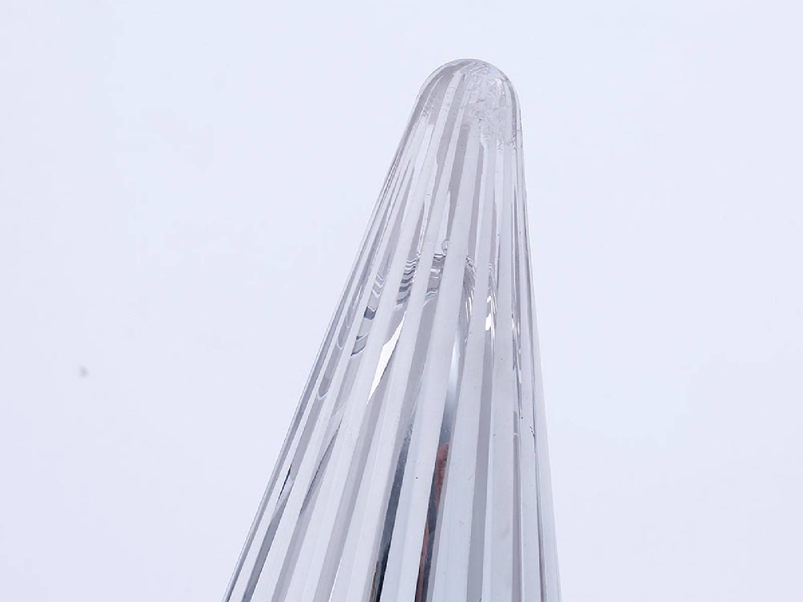 Figura Arbol de Navidad Vidrio Gris