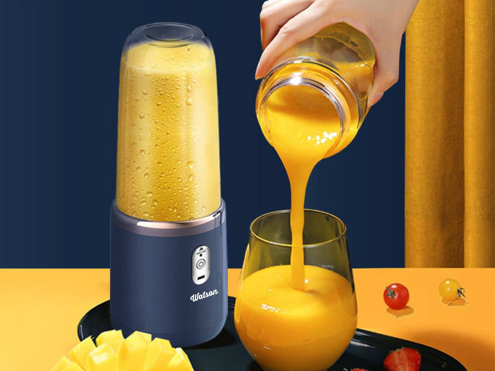 Licuadora Portatil + Vaso Watson