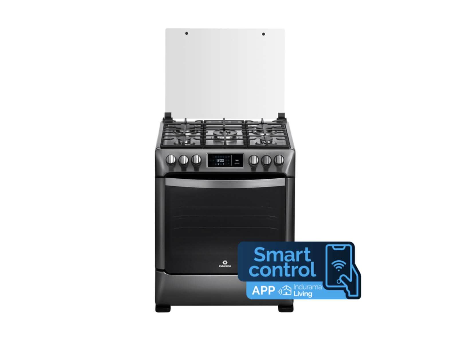 Cocina a Gas Smart Niza Negra 30" Indurama