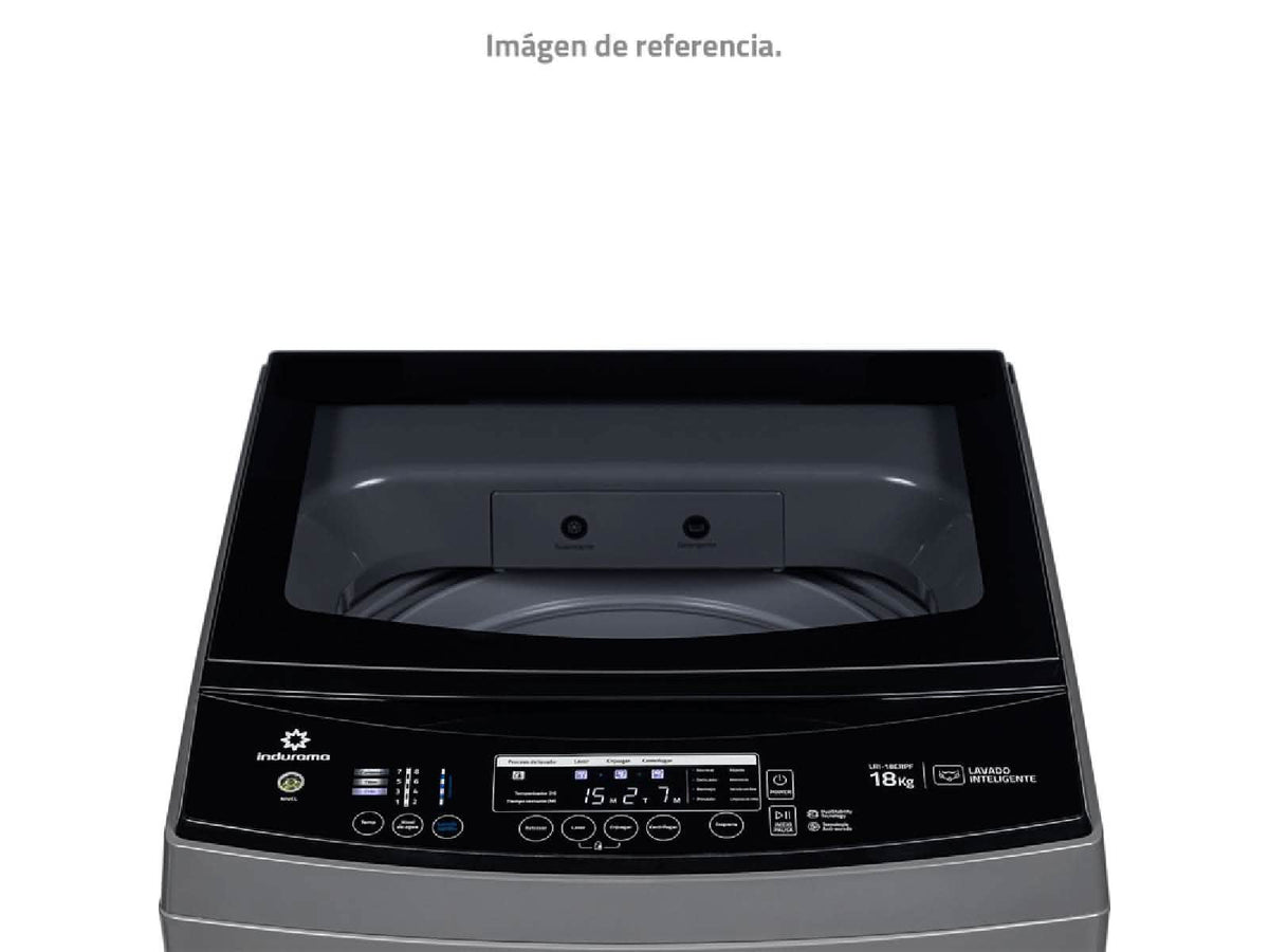 Lavadora Automática 18Kg Gris Indurama