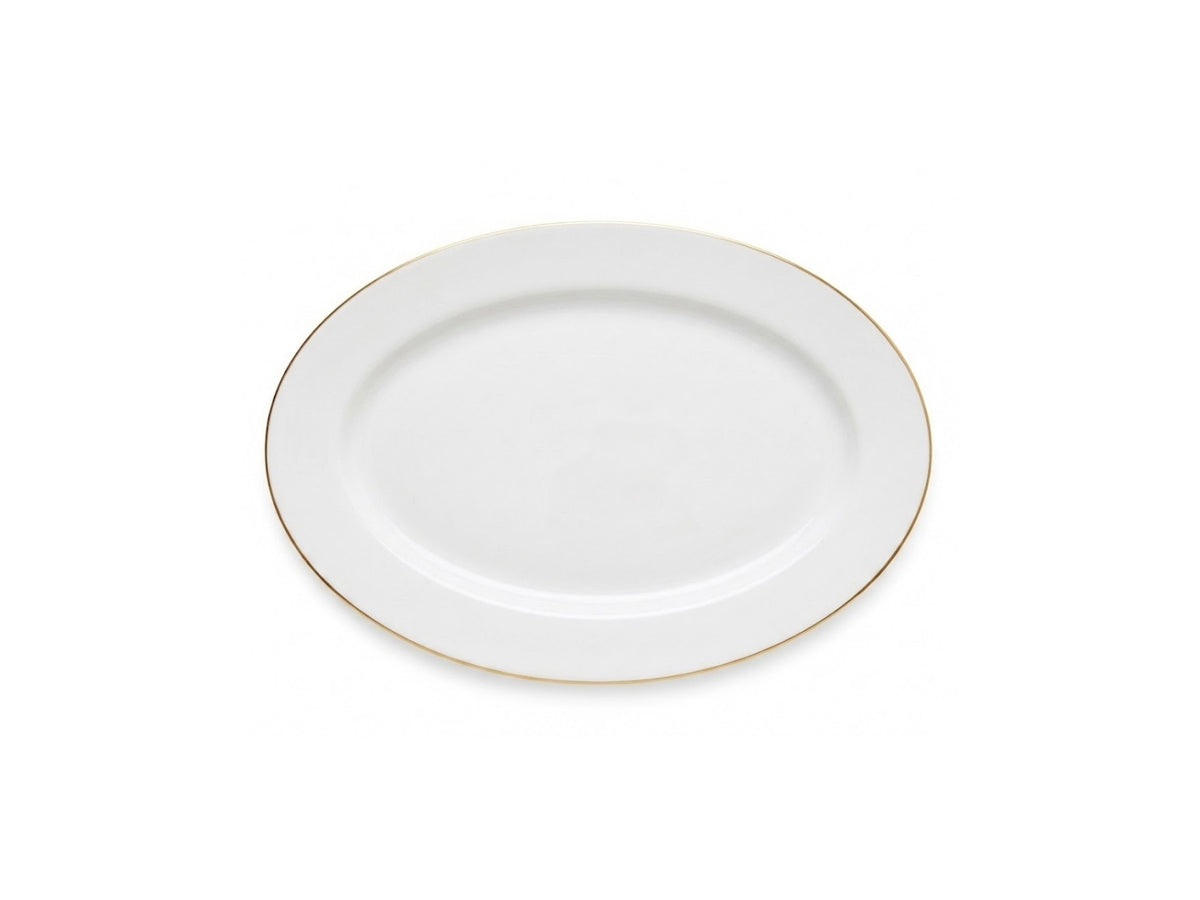 Plato Tendido Blanco de Cerámica Warenhaus