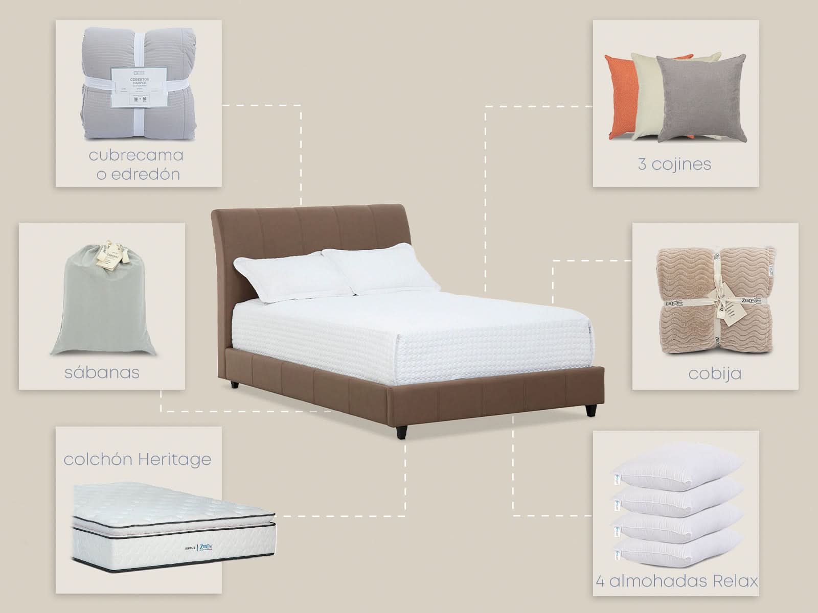 Set Dormitorio Messina Heritage Full
