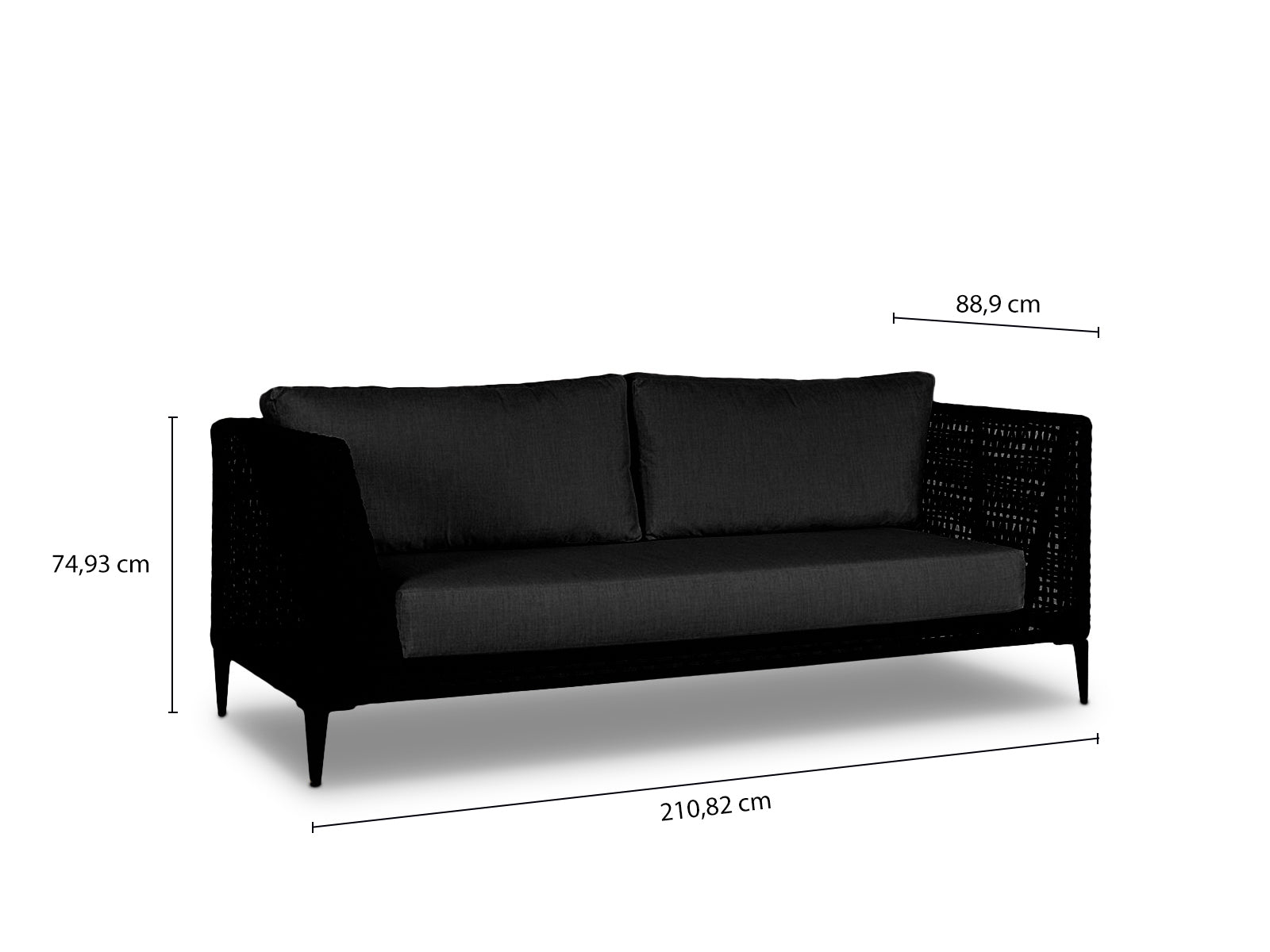 Sofa Triple Outdoor Genval