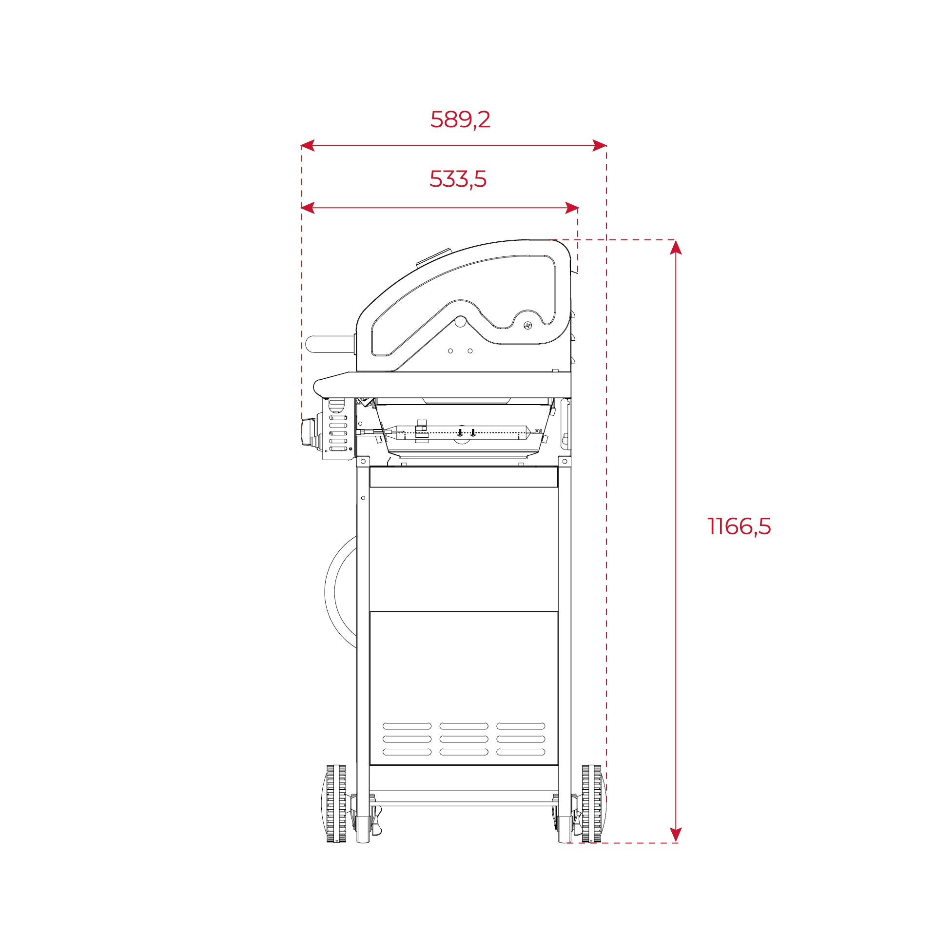 Parrila A Gas 4 Quemadores Bbq 3100 G BK-SS 50/60 Teka