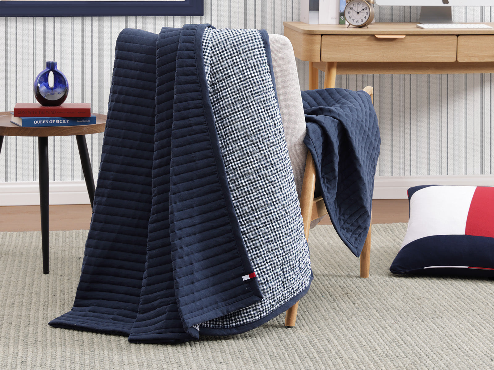 Cubrecama Solid to Print Tommy Hilfiger
