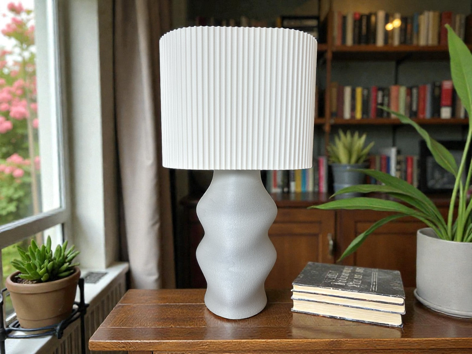 Lampara de Mesa Zena Pantalla Blanca Dapa Home