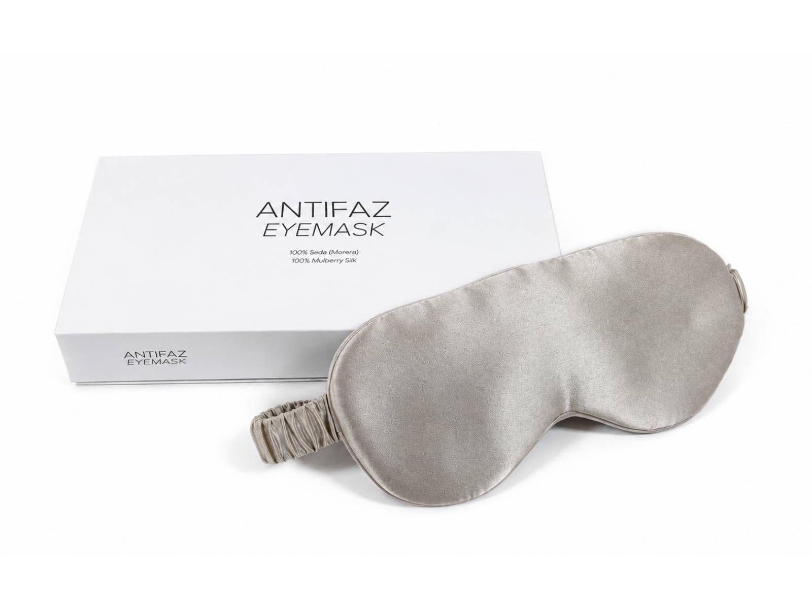 Antifaz para Dormir de Seda Morera #Color_Greige
