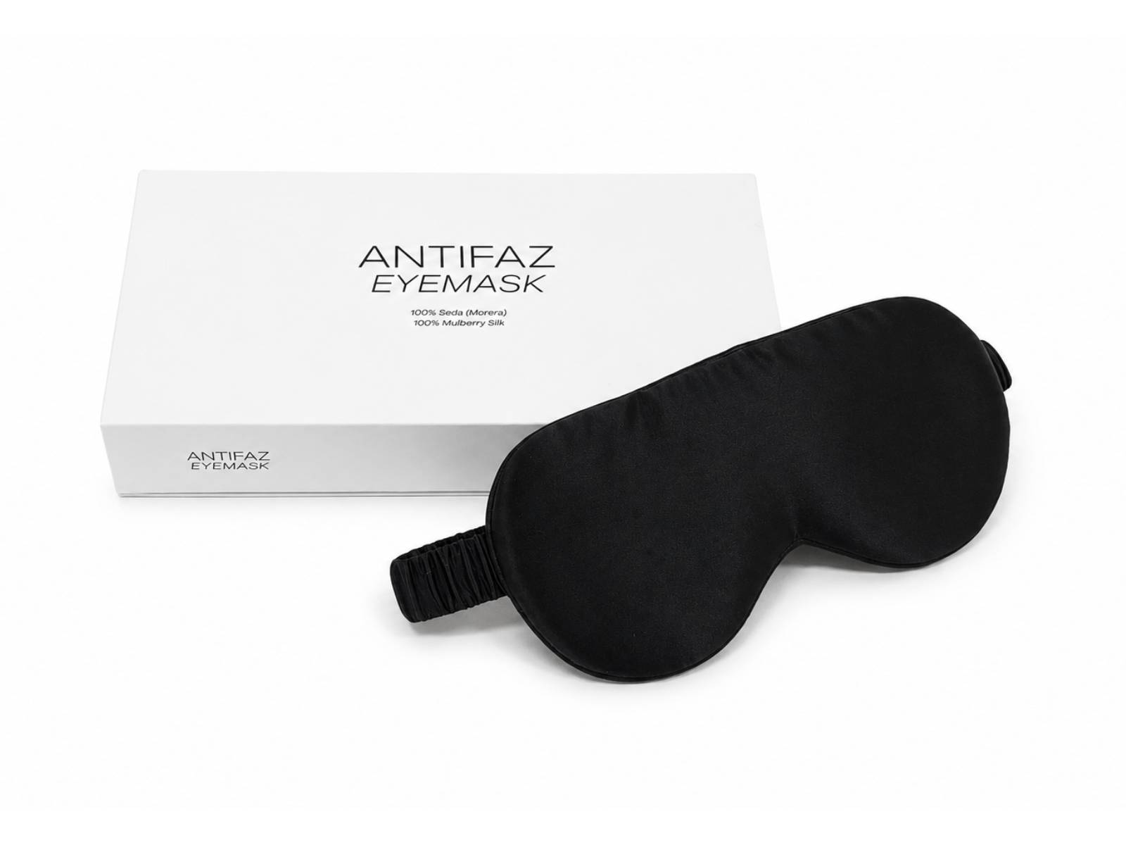 Antifaz para Dormir de Seda Morera #Color_Negro