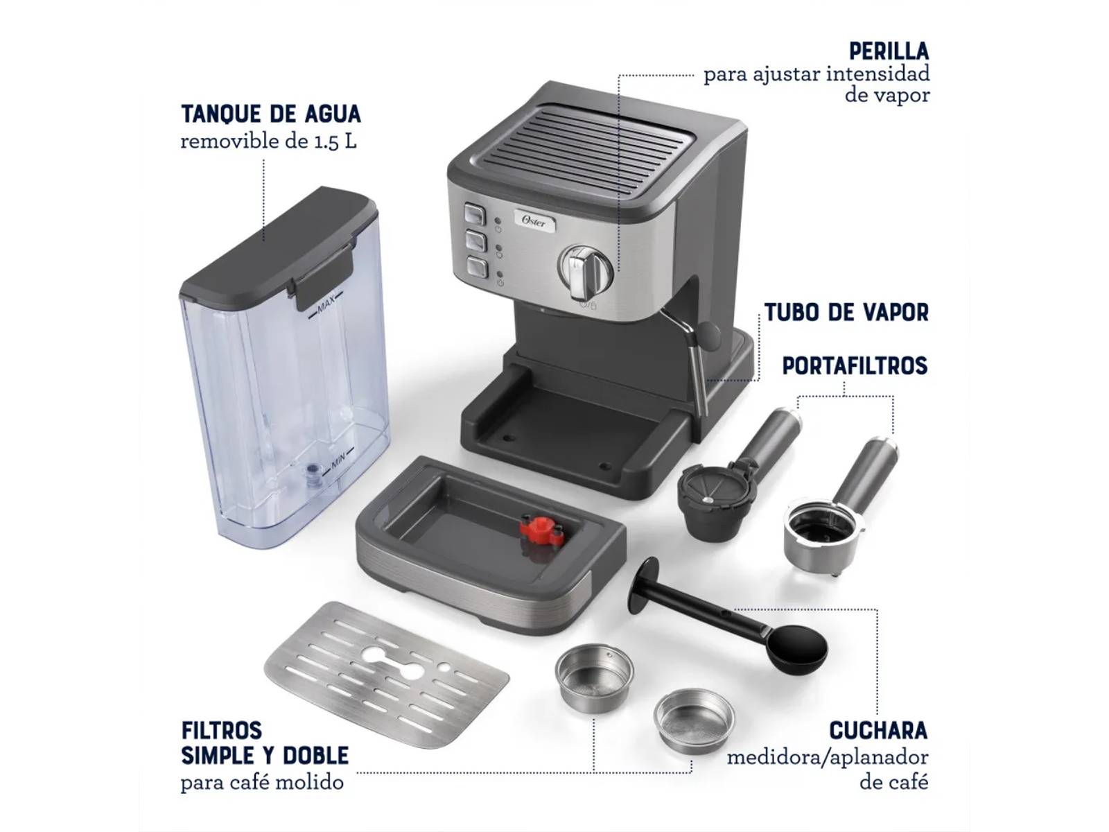 Cafetera Para Cappuccino Compacta Oster
