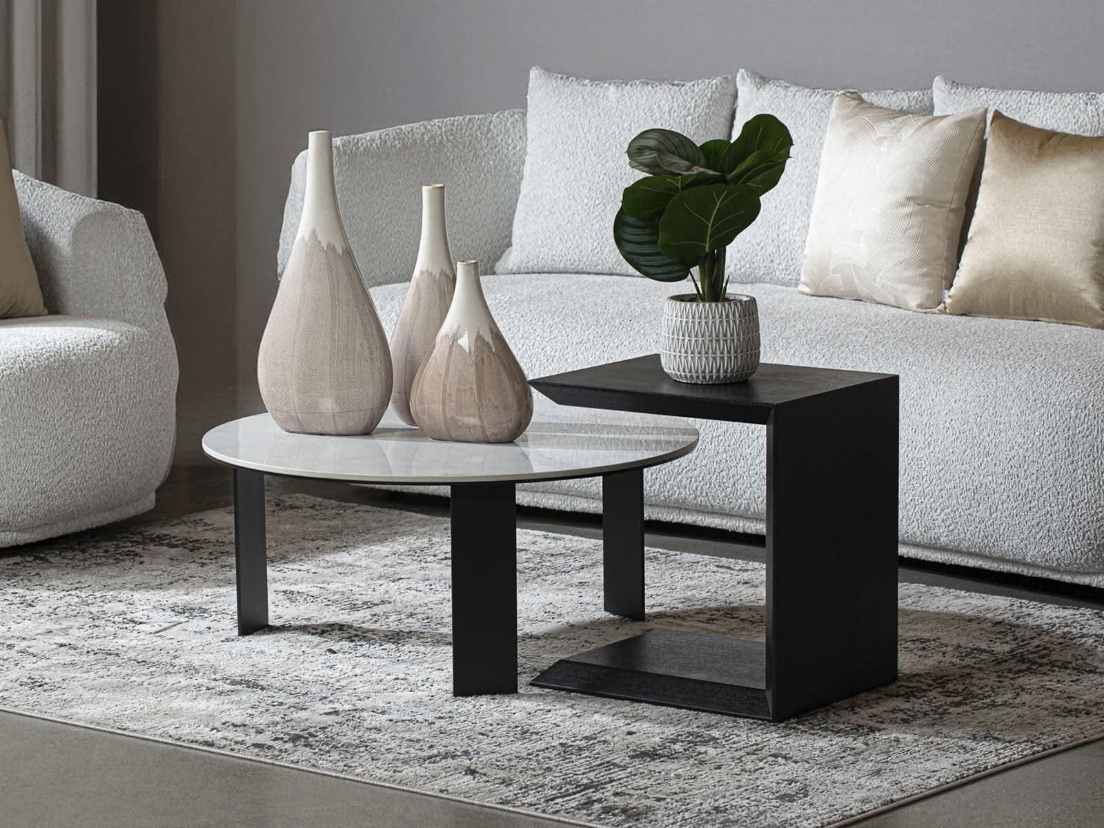 Mesa Centro + Mesa Auxiliar Moon
