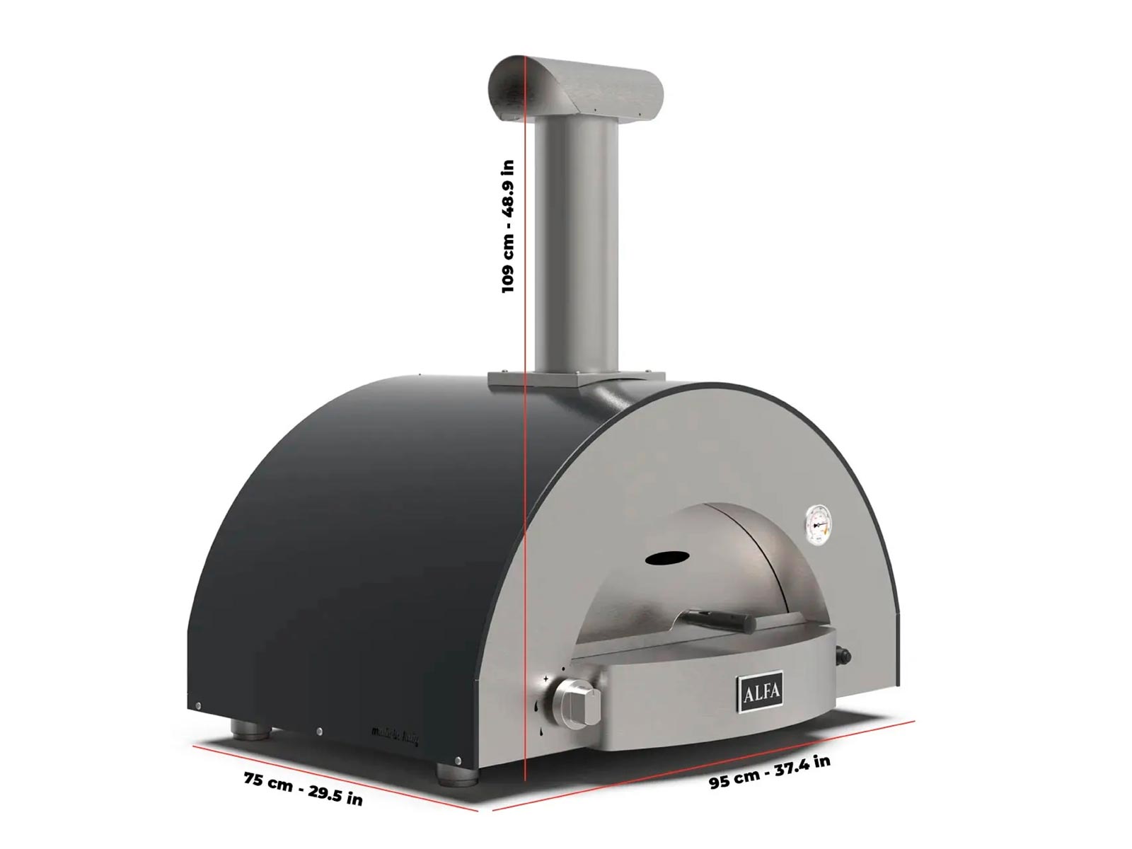 Horno Classico 2 Pizze a Gas Alfa Forni