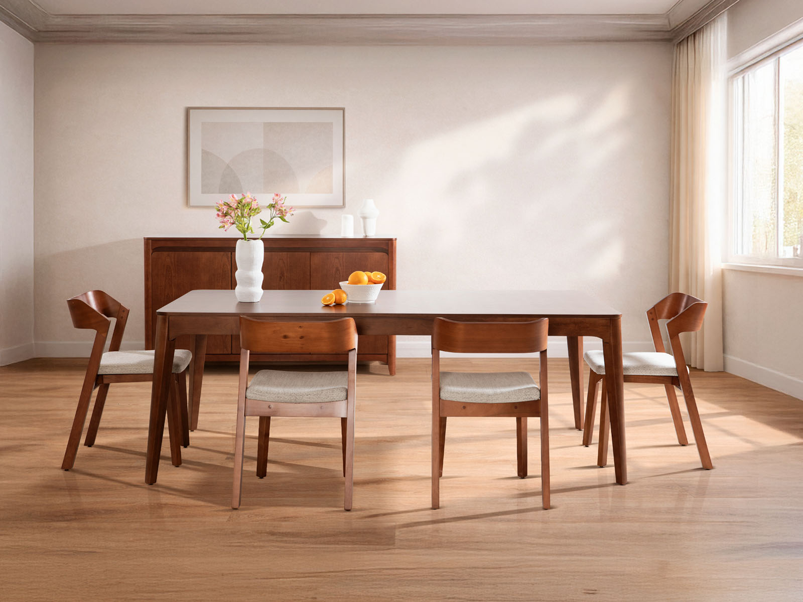 Mesa Comedor Milo Rectangular Miel