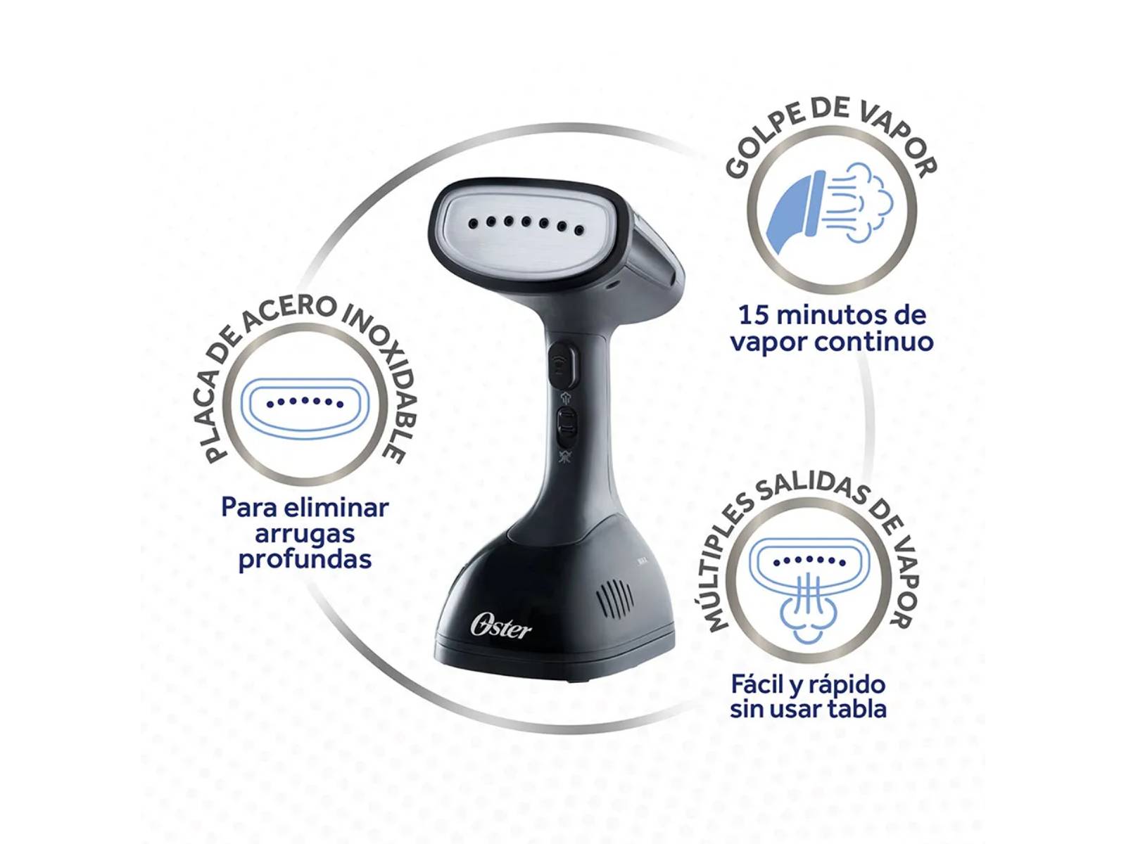Plancha Vertical con Vaporizador Oster