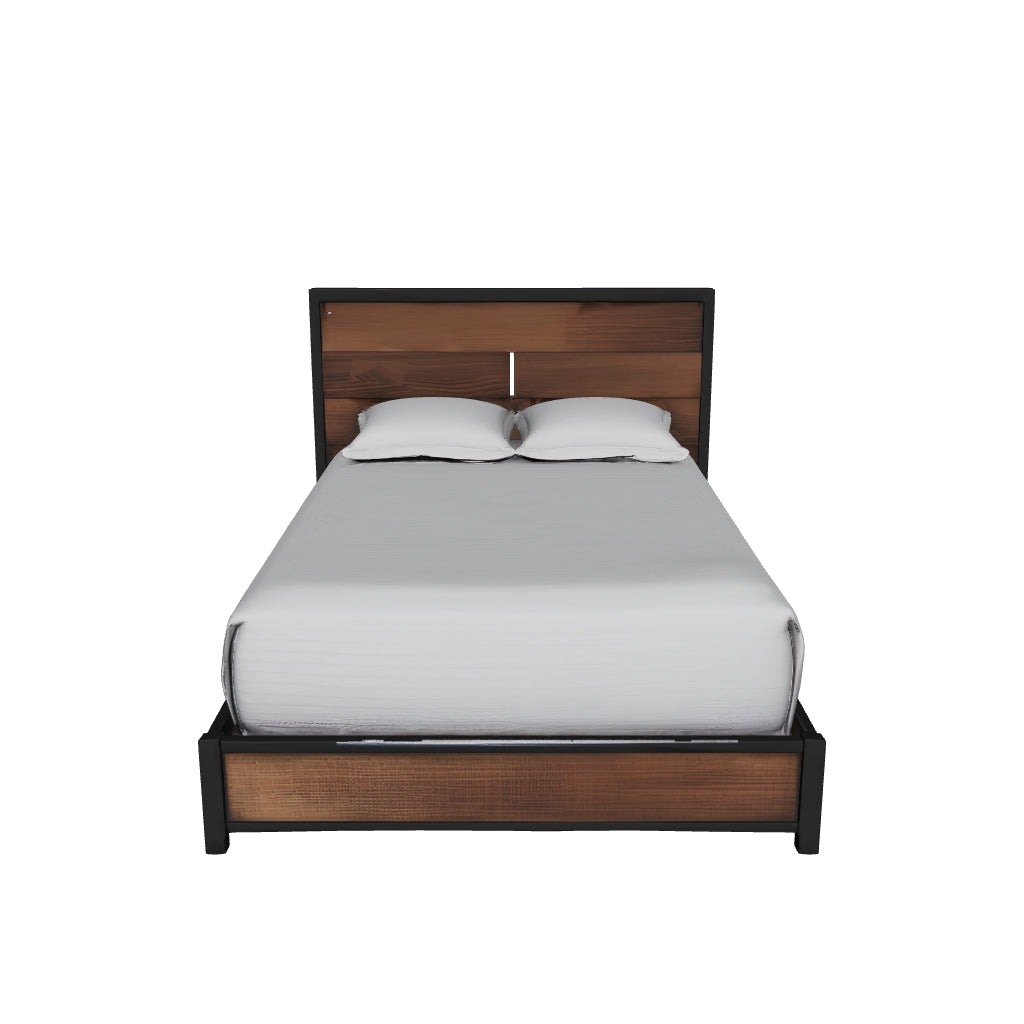 Cama Calabria Honey Wash-Negro #Tamaño_Full/2plz