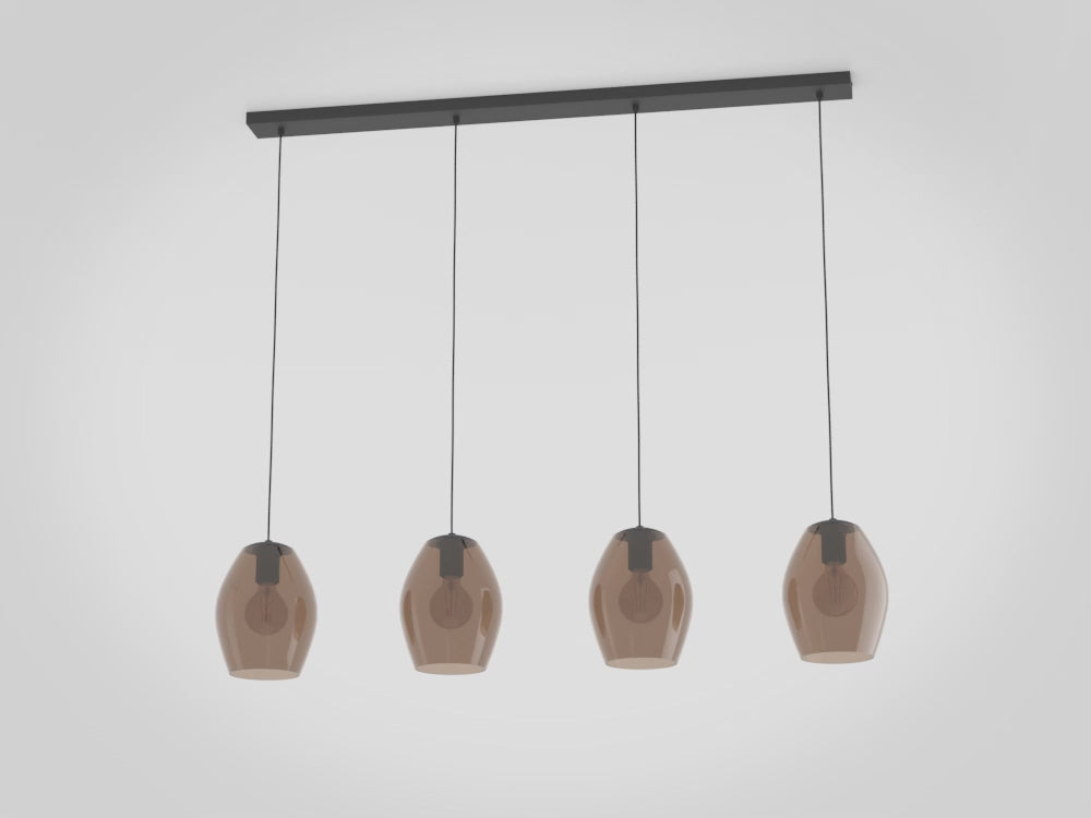 Lampara de Techo Cuadruple Estanys Eglo