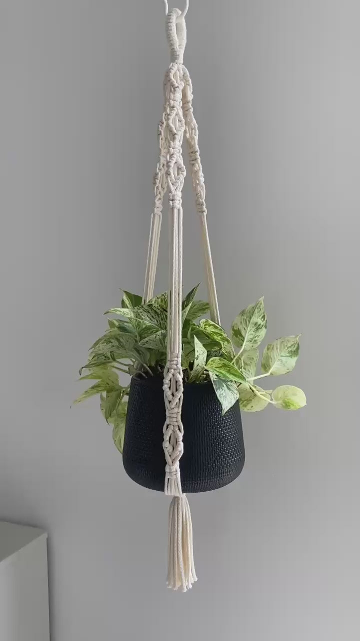 Porta Maceta Crudo Large Khipu 