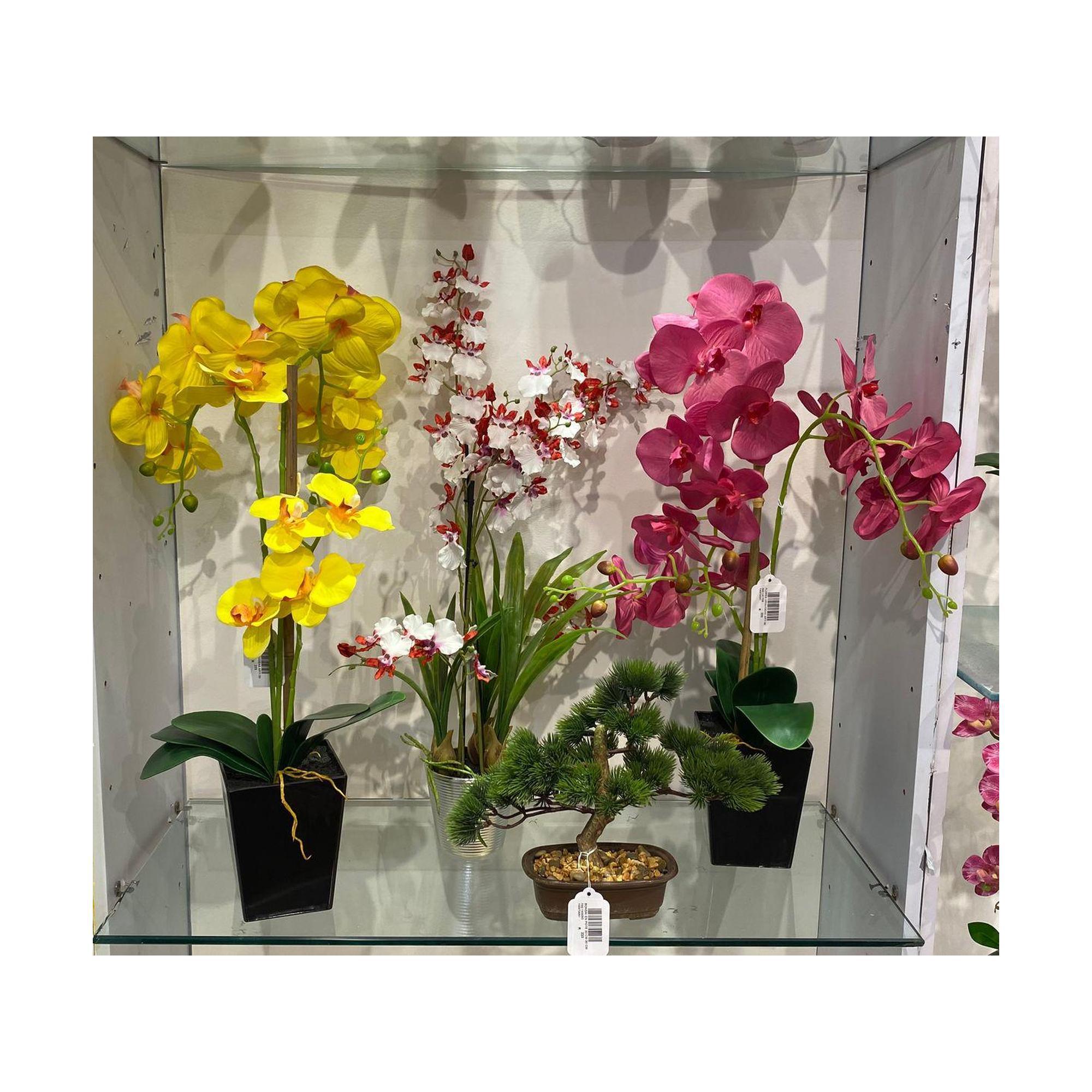 Flores Orquideas Artificiales C/Amarillo
