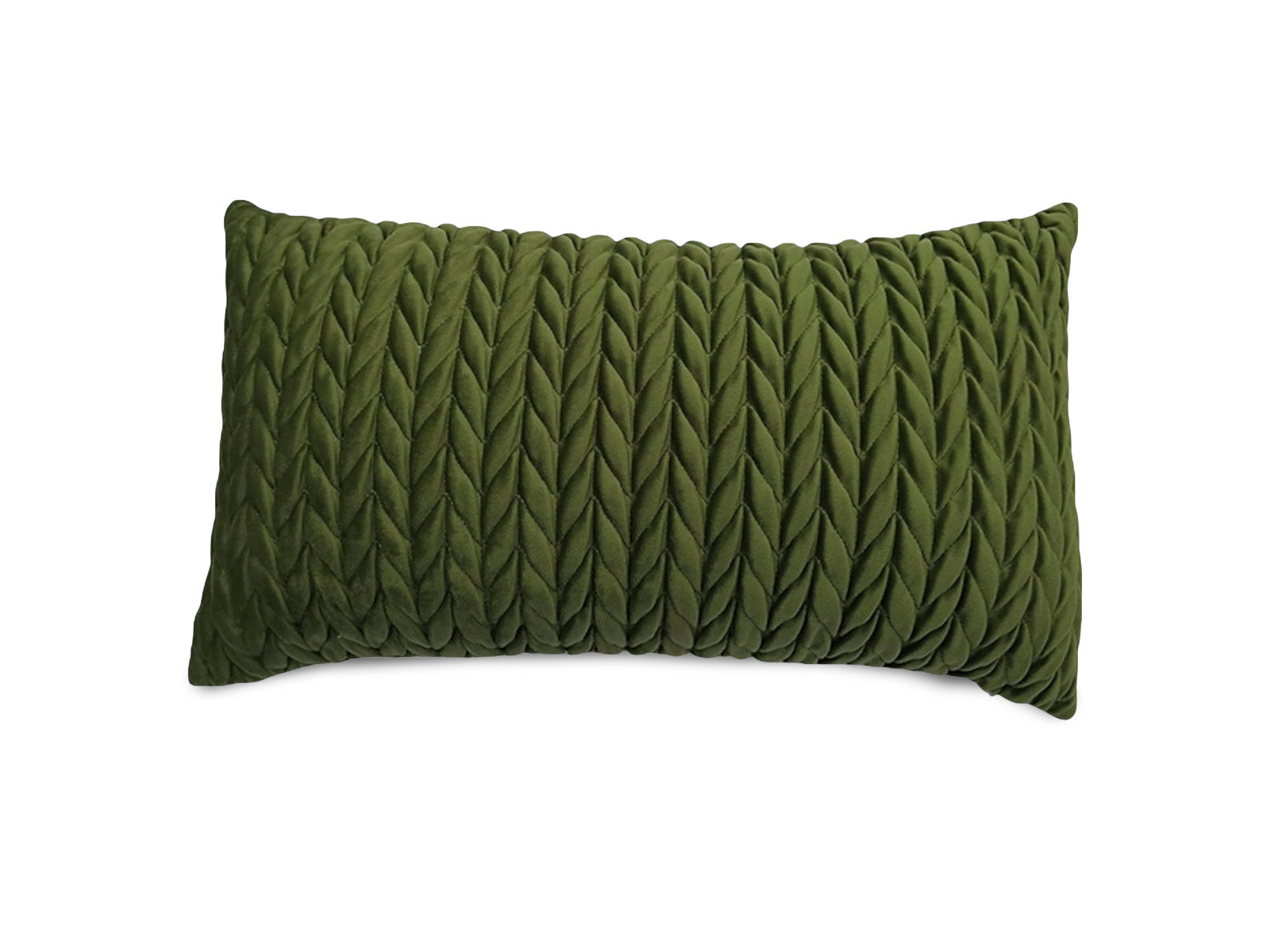 Cojin Lumbar 50x30x15 Crochet C/Verde