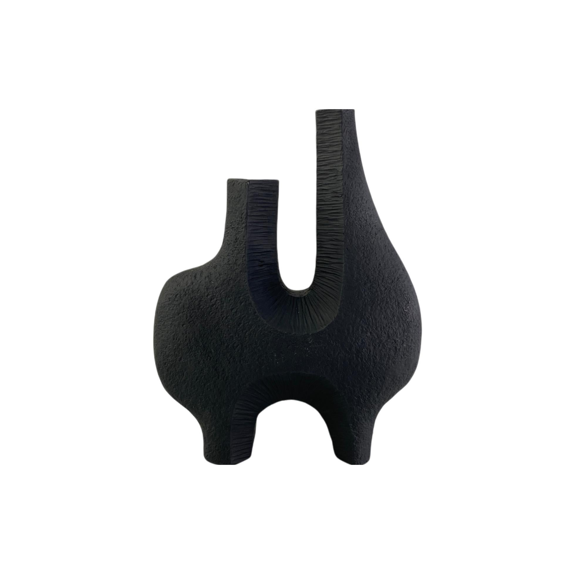 Florero C/Negro 25x7.7cm