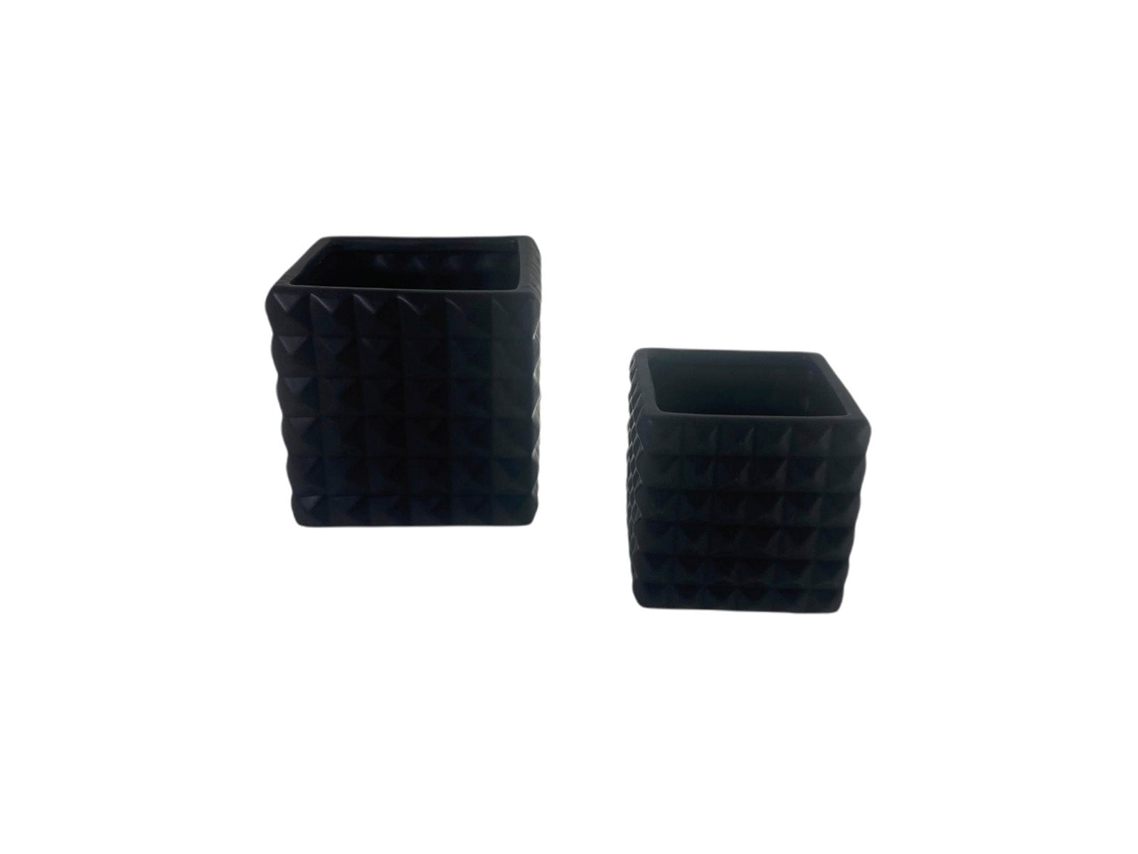 Set x2 Floreros Ceramica 16cm #Color_Black"5665"