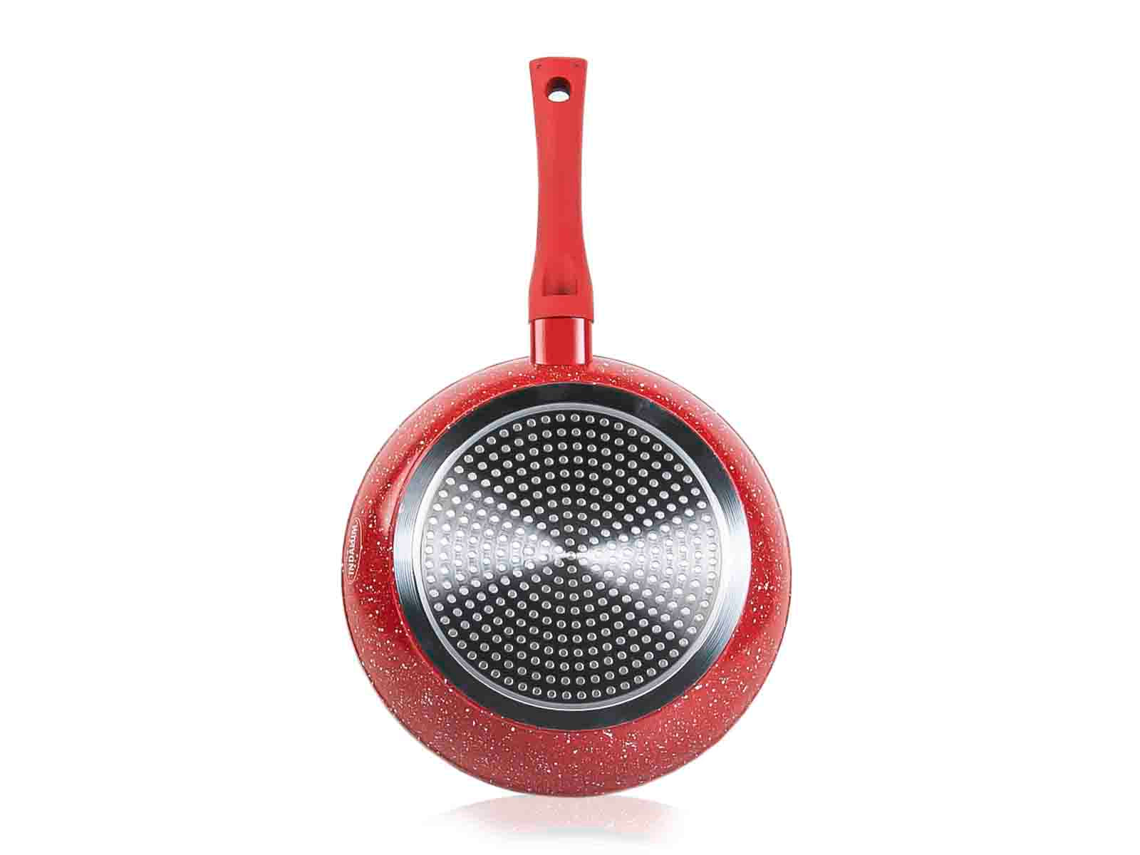 Sarten Antiadherente Topacio C/Rojo 24cm Indalum