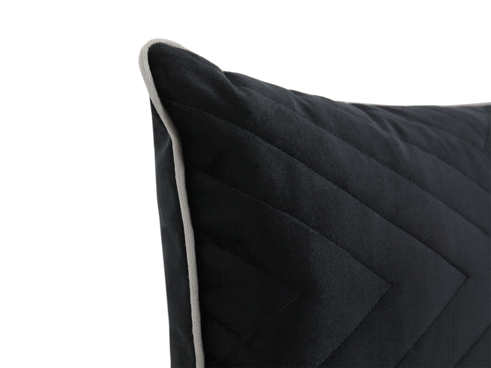 Cojin Acolchado Silver 30x50 C/Negro